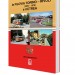 Blank vertical softcover book template with pages.